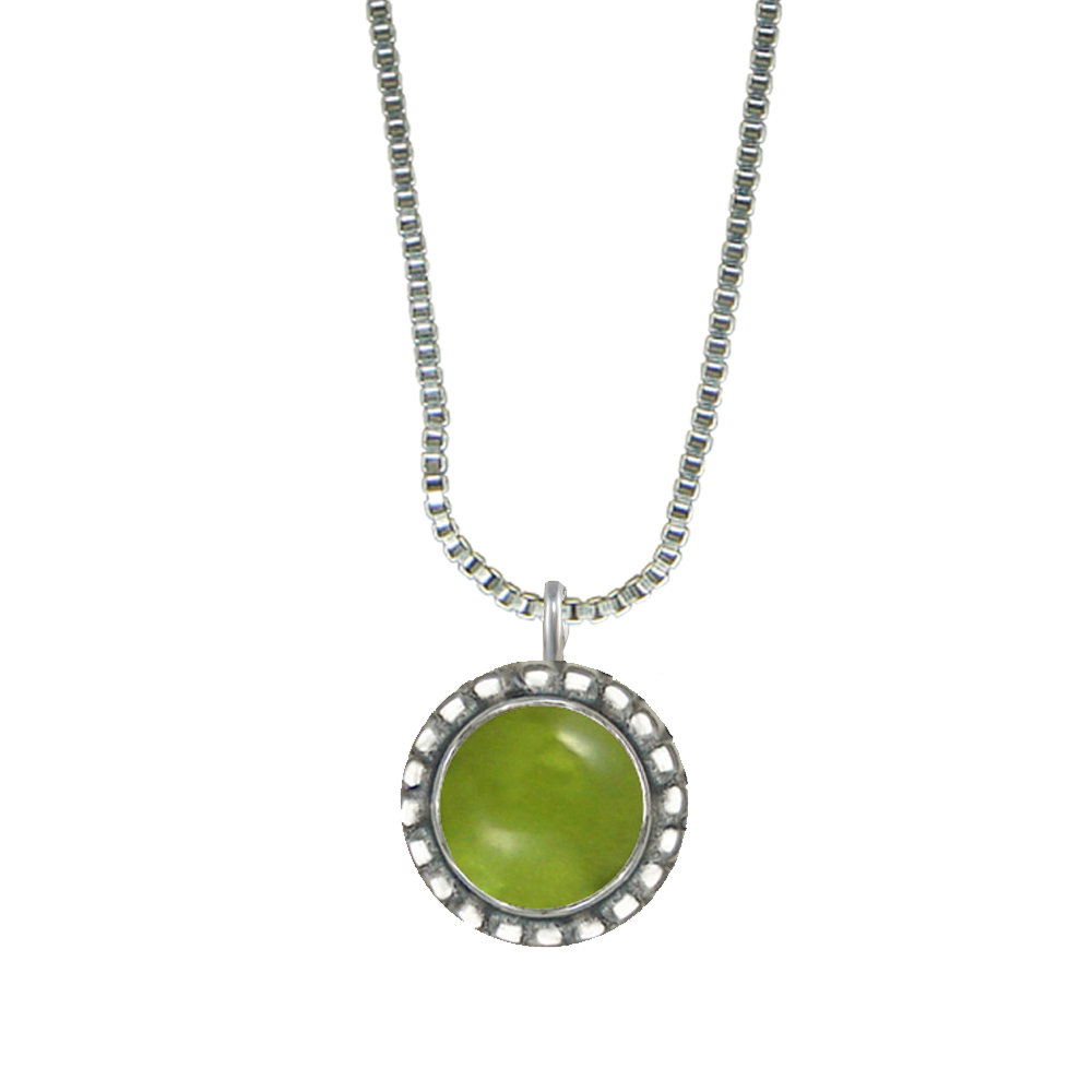 Sterling Silver Little Peridot Pendant Necklace